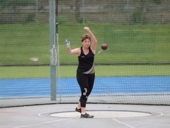 Kerrie places 4th in Masters Throws Pentathlon