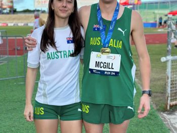 Nic and Alisha swap the black and gold for the green and gold